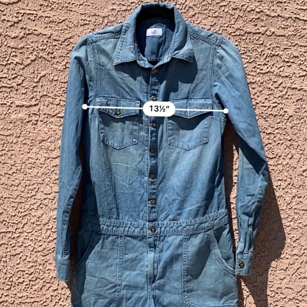 MADE GOLD DENIM ROMPER - Picture 8 of 8